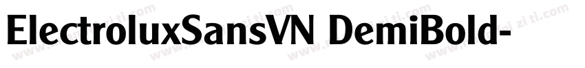 ElectroluxSansVN DemiBold字体转换